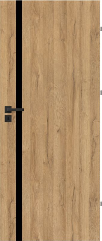 Drzwi pełne Exmoor 80 prawe dąb grandson czarna linia