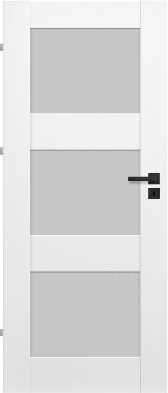Drzwi pokojowe Tre 80 lewe białe