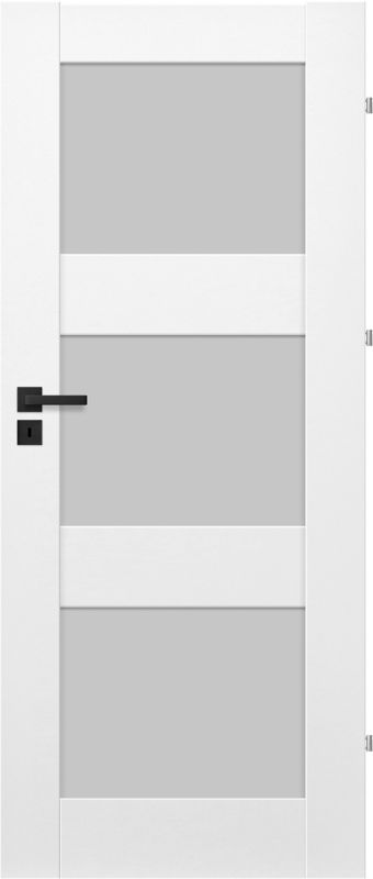 Drzwi pokojowe Tre 90 prawe białe