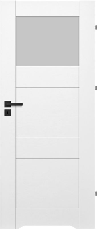 Drzwi z podcięciem Tre 80 prawe białe
