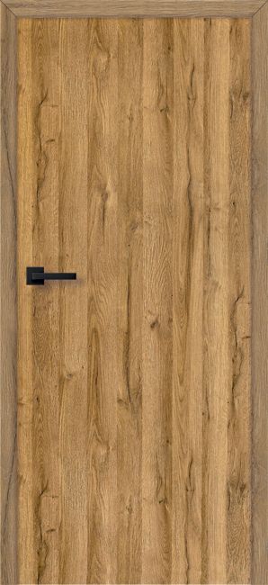 Drzwi bezprzylgowe pełne bez szyldu Exmoor 80 dąb grandson
