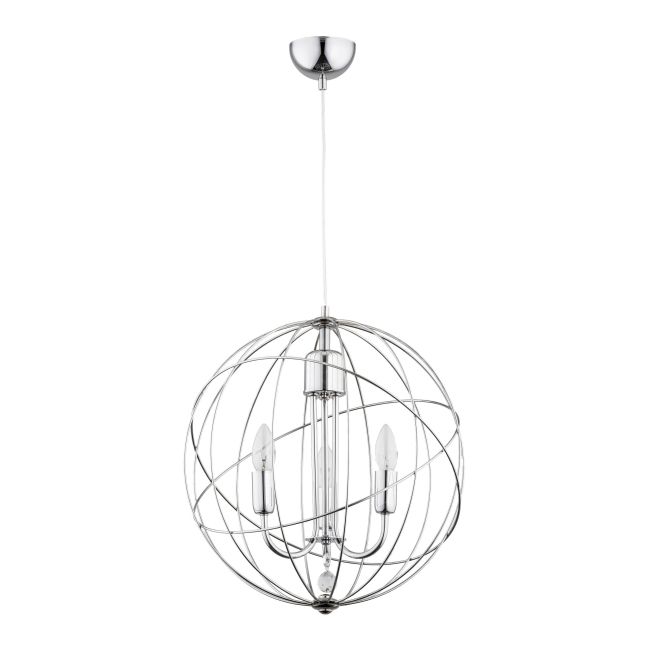 Lampa wisząca Pikio 3 x 40 W E14 chrom