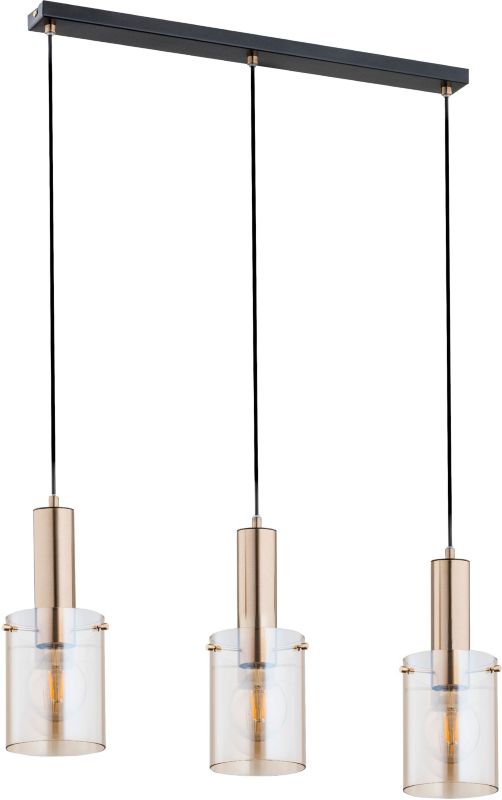 Lampa wisząca Celia 3-punktowa złota