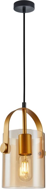 Lampa wisząca Nanesma 1 x 40 W E27 złota/amber