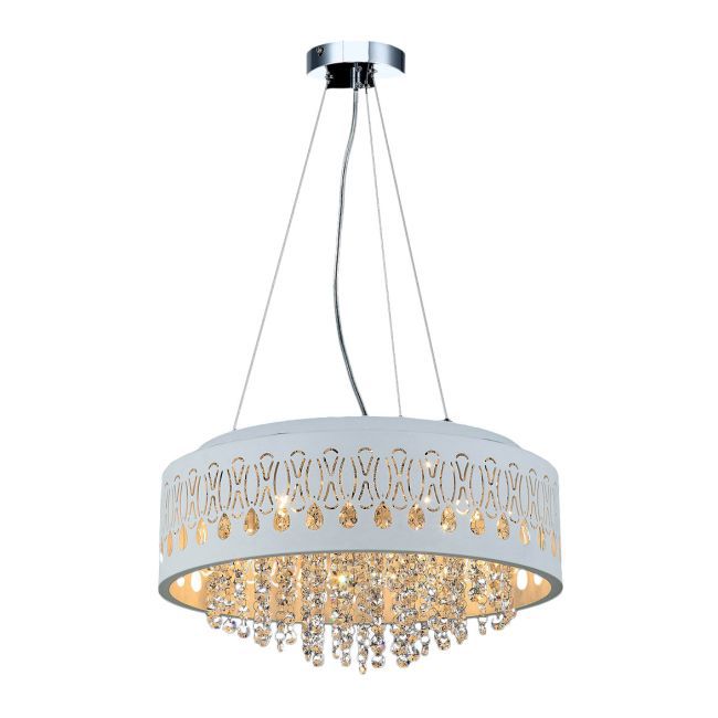 Lampa sufitowa żyrandol Doris 4 x 40 W G9 biała