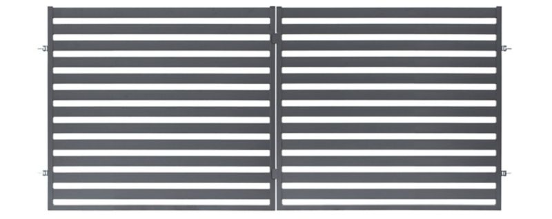 Brama dwuskrzydłowa Polbram Steel Group Lara 350 x 154 cm