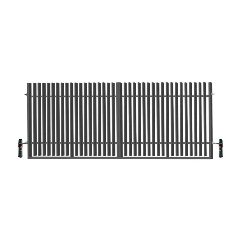 Brama dwuskrzydłowa z automatem Polbram Steel Group Dallas 400 x 150 cm