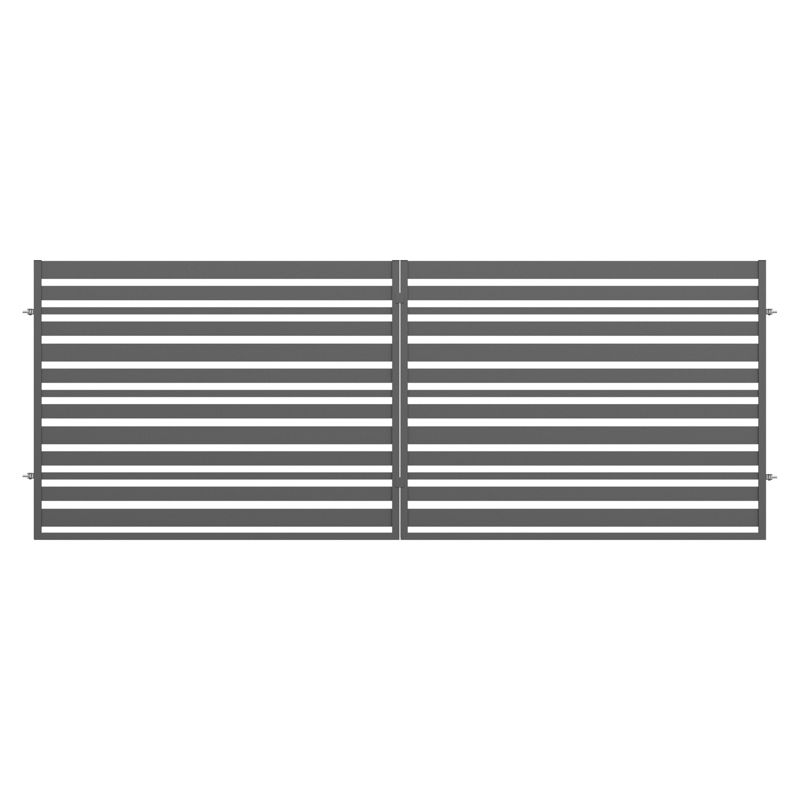 Brama dwuskrzydłowa Polbram Steel Group Toledo 400 x 150 cm