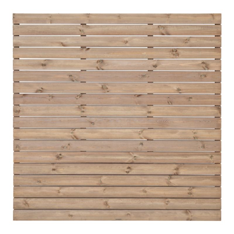Płot Niko 180 x 180 cm deska 15 x 95 cm brązowy
