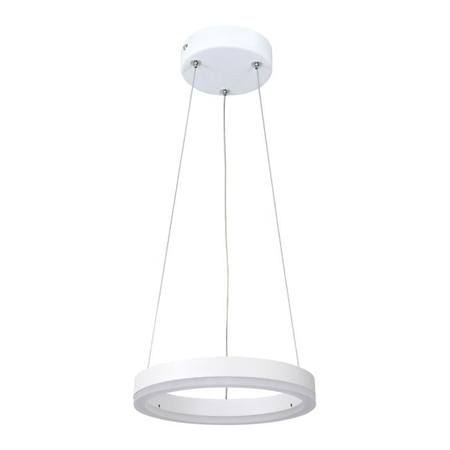 Lampa wisząca LED Fokko 600 lm 20 cm biała