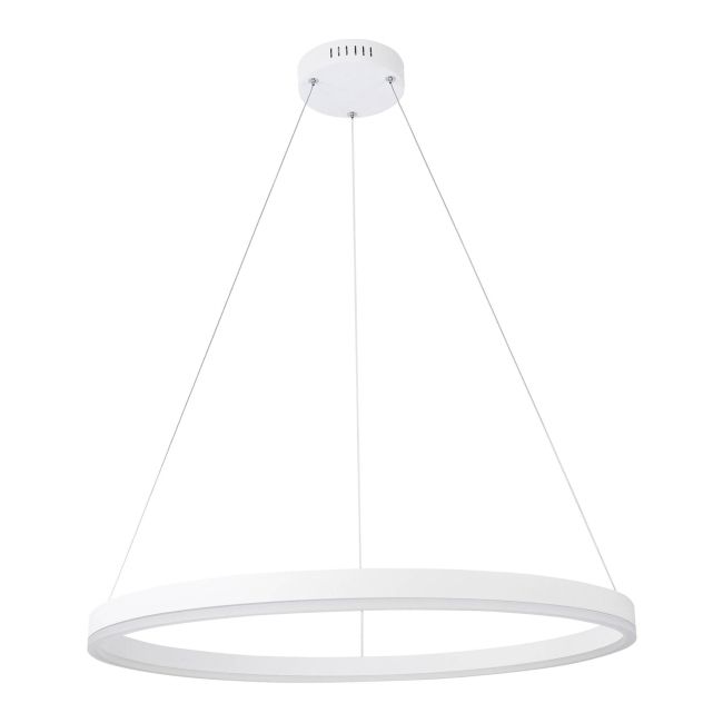 Lampa wisząca LED Fokko 1800 lm 60 cm biała