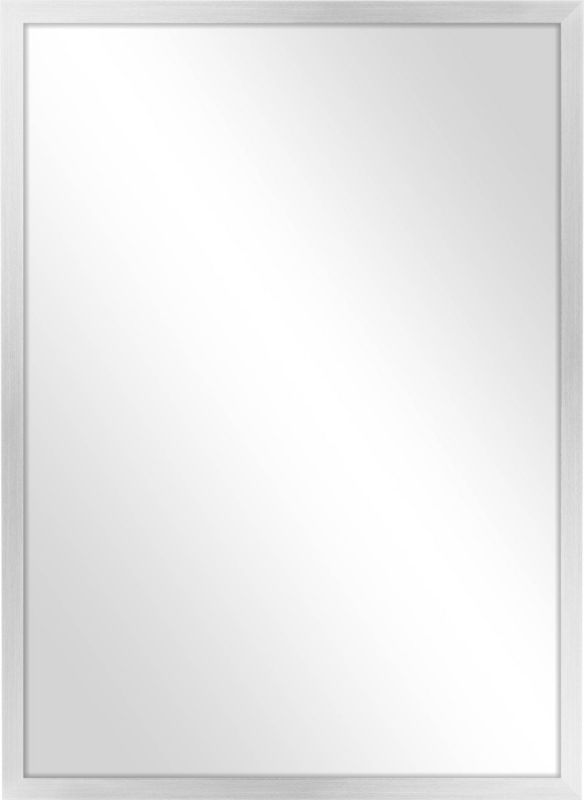 Lustro Knor Maria 50 x 70 cm w ramie aluminiowe srebrne