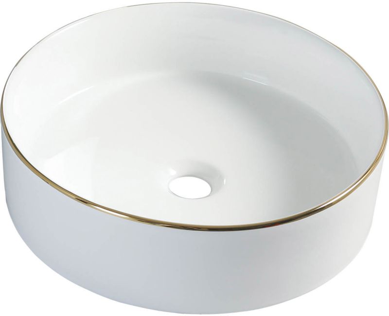 Umywalka nablatowa Sepio śr. 40 cm złota