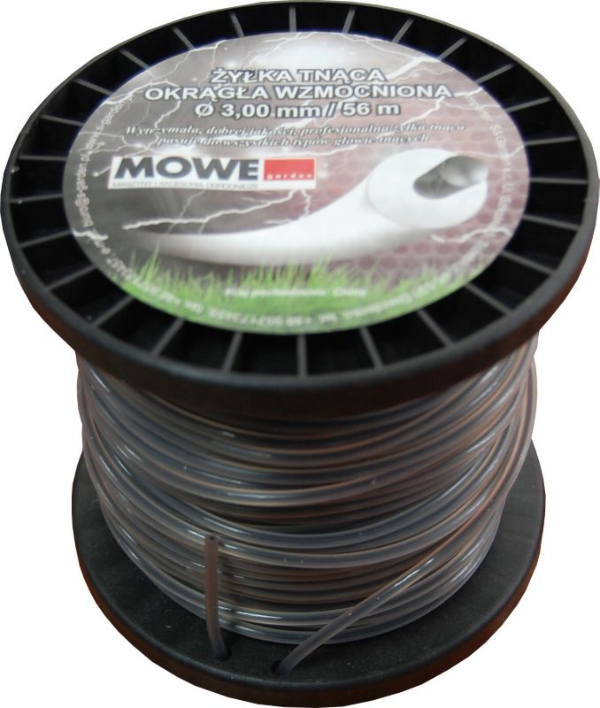 Żyłka tnąca wzmocniona 3,0 mm x 56 m okrągła