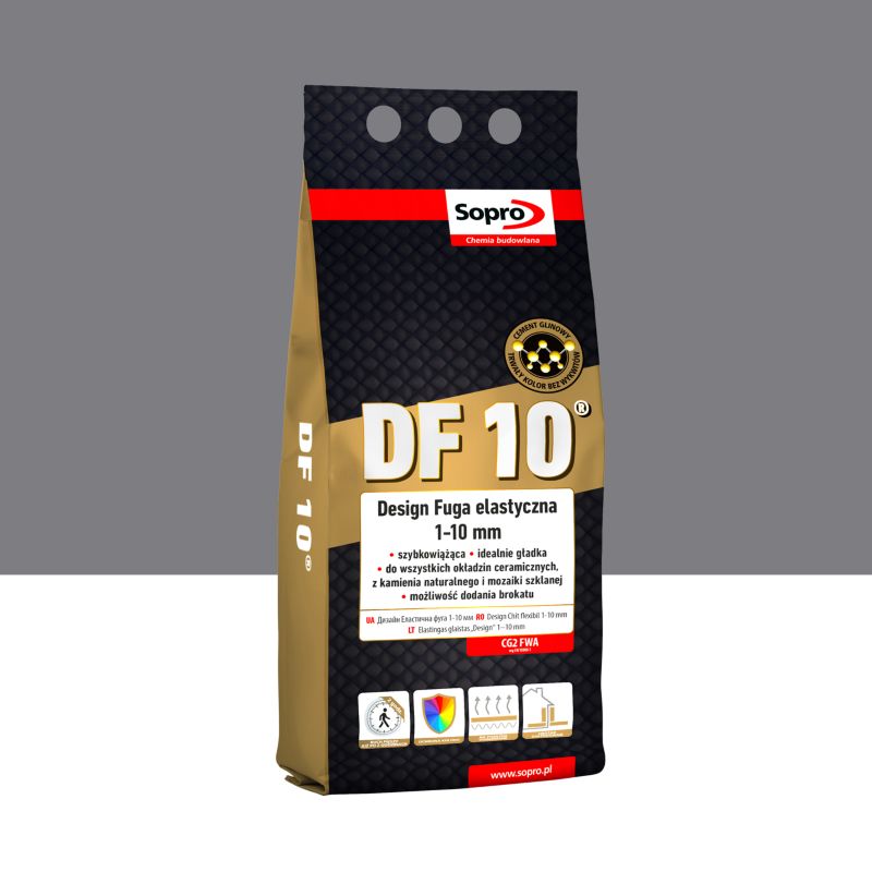 Fuga elastyczna Sopro DF10 beton szary 14 2 kg