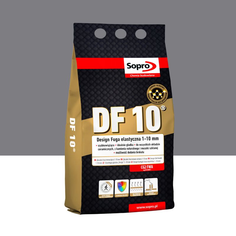 Fuga elastyczna Sopro DF10 beton szary 14 4 kg