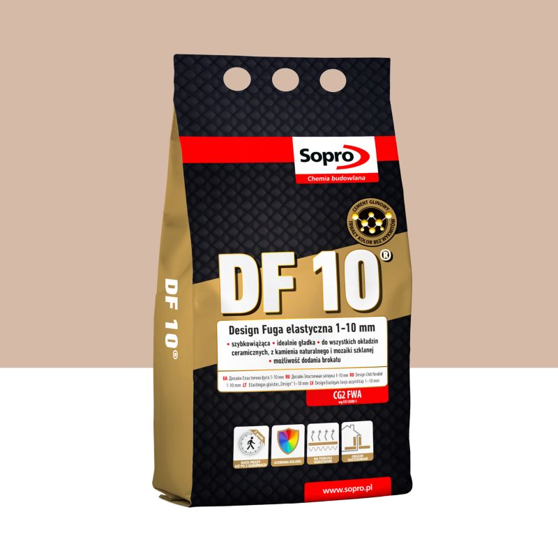 Fuga elastyczna Sopro DF10 beżowa 32 4 kg