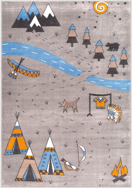 Dywan Soft Indian 160 x 230 cm popielaty