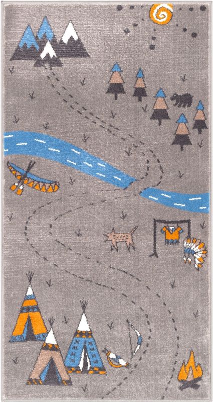 Dywan Soft Indian 80 x 150 cm popielaty