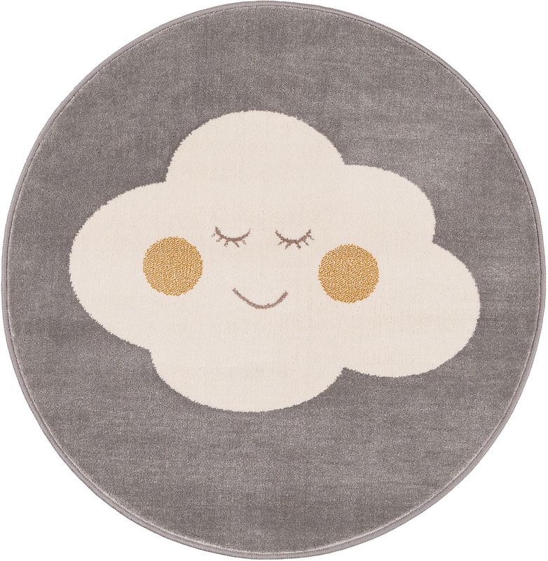 Dywan okrągły Soft Cloud 100 cm popielaty