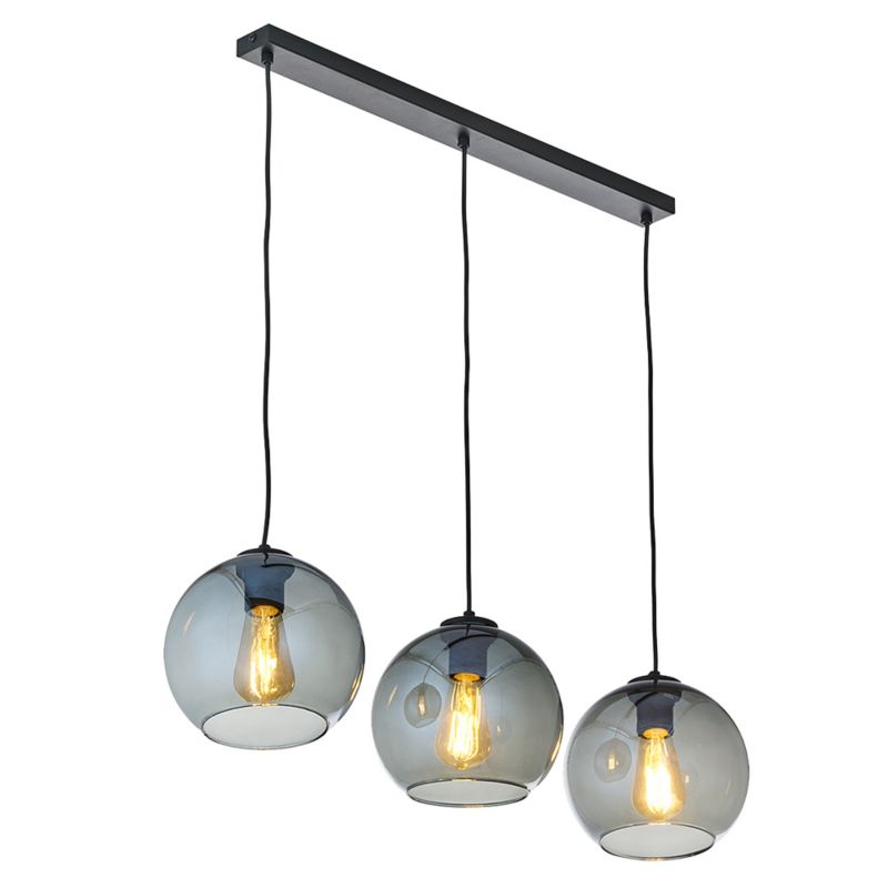 Lampa TK-Lighting Cubus Graphite Lampa Wisząca 3 Pł Listwa - 1 szt.