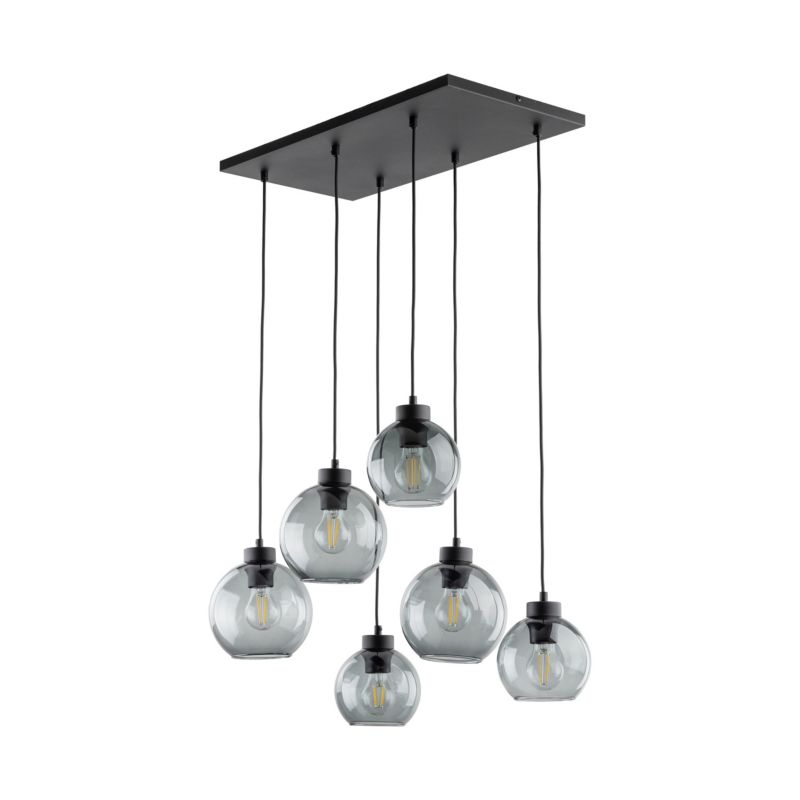 Lampa TK-Lighting Cubus Graphite Lampa Wisząca 6 - 1 szt.