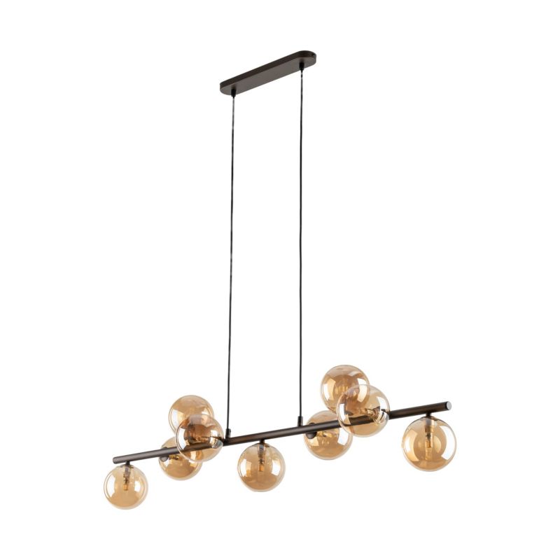 Lampa TK-Lighting Estera Brown Lampa Wisząca 9 - 1 szt.