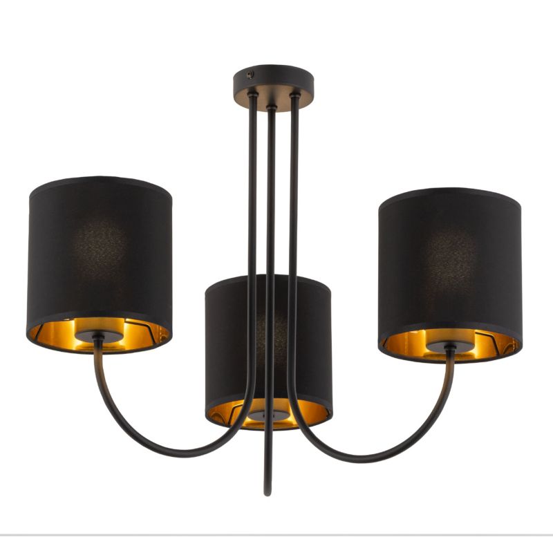Lampa TK-Lighting Torens Black Lampa Sufitowa 3 - 1 szt.