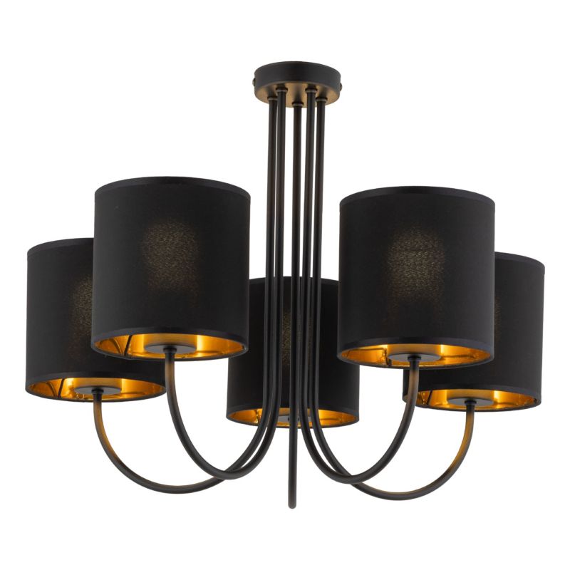 Lampa TK-Lighting Torens Black Lampa Sufitowa 5 - 1 szt.