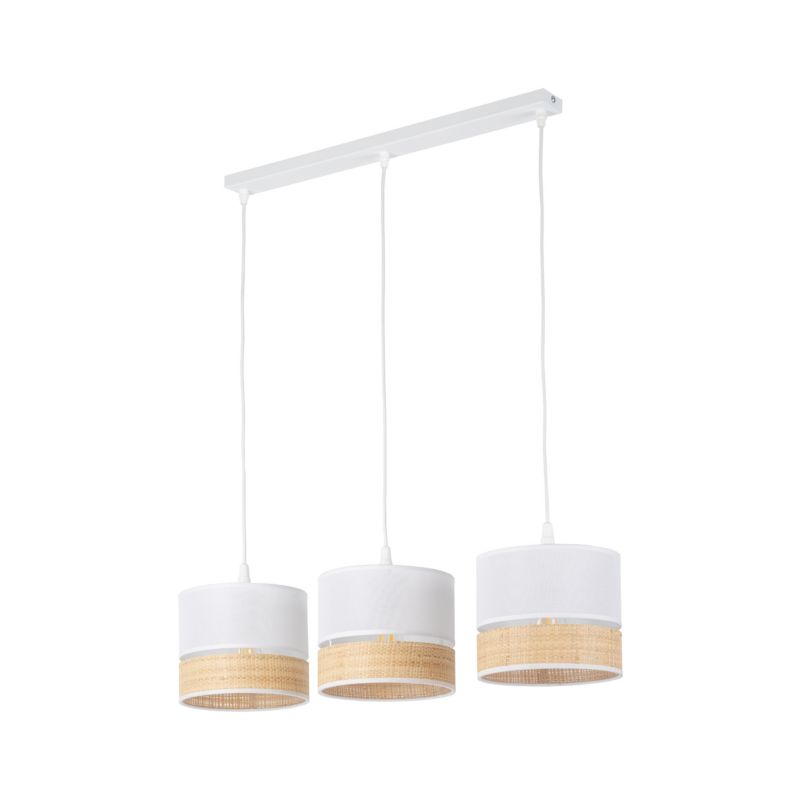 Lampa TK-Lighting Paglia New White Lampa Wisząca 3 Listwa - 1 szt.