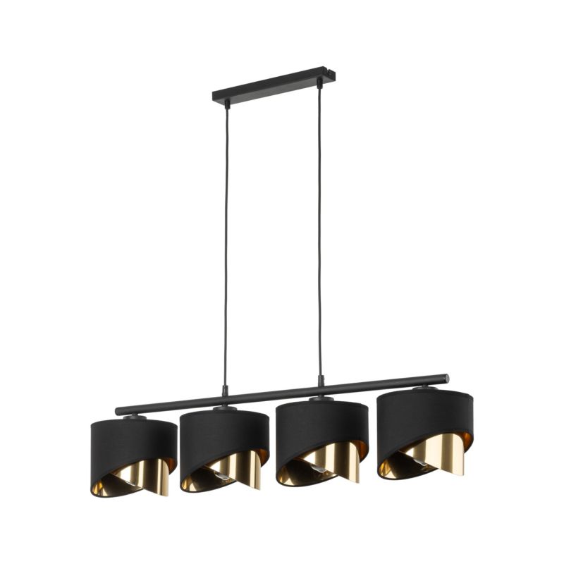 Lampa TK-Lighting Grant Black Lampa Wisząca 4 - 1 szt.