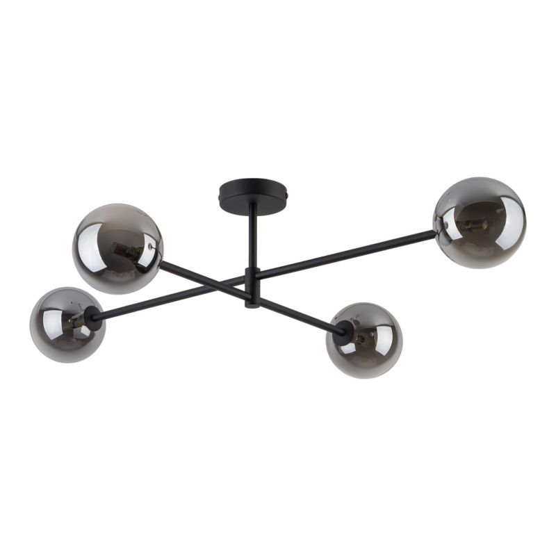 Lampa TK-Lighting Sarius Black / Graphite Lampa Sufitowa 4 - 1 szt.