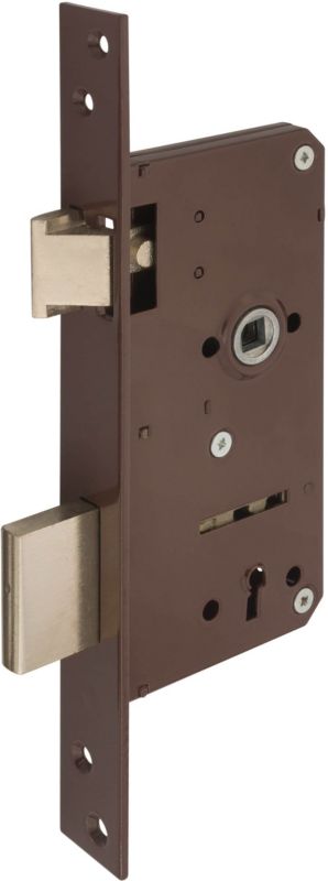 Zamek wpuszczany Metalplast Częstochowa 90/63,5 mm na klucz lewy