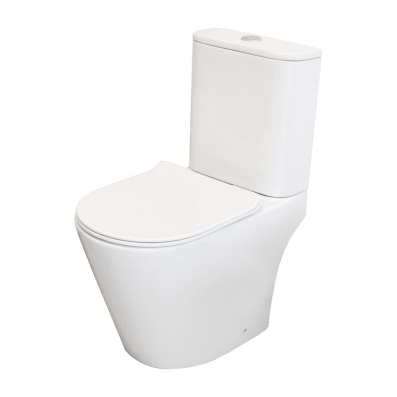 Kompakt WC Orinoco Tresso wirowy bezkołnierzowy z deską wolnoopadającą z duroplastu