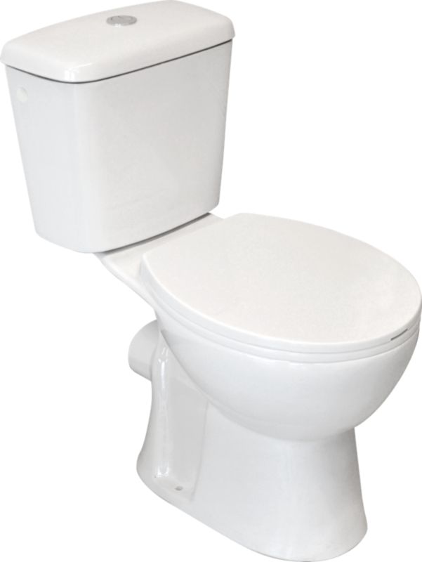 Kompakt WC Selvio bezkołnierzowy z deską wolnoopadającą