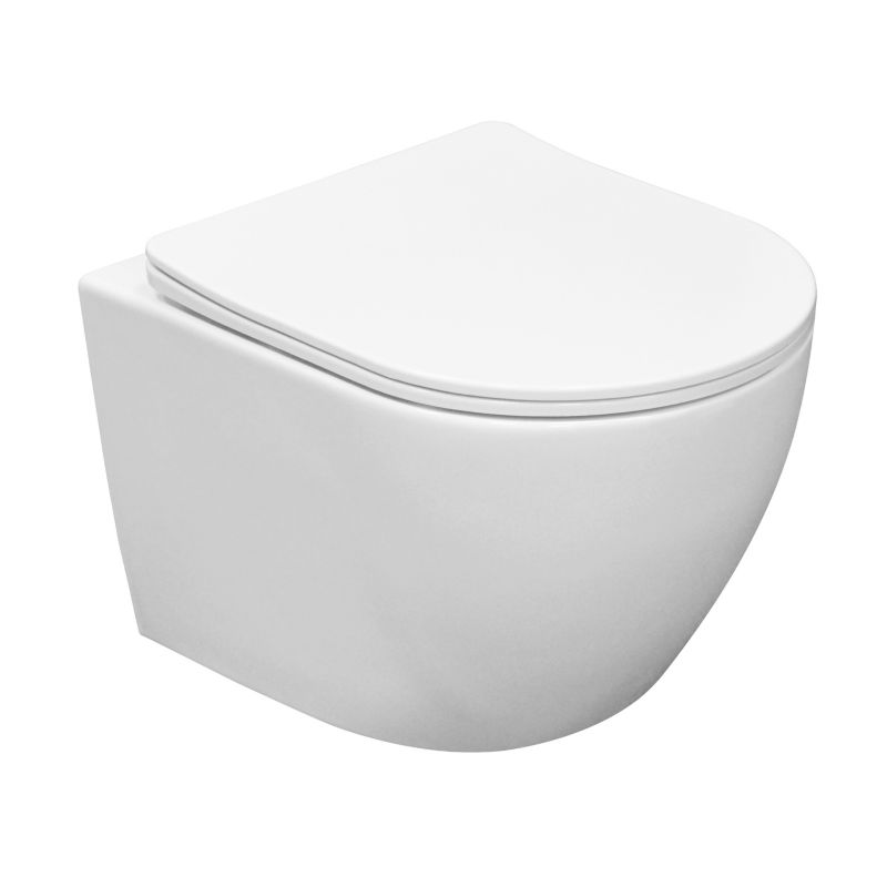 Miska WC wisząca Riviera bezkołnierzowa biała