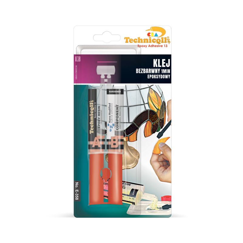 Klej Technicqll epoksydowy bezbarwny 2 x 12 ml