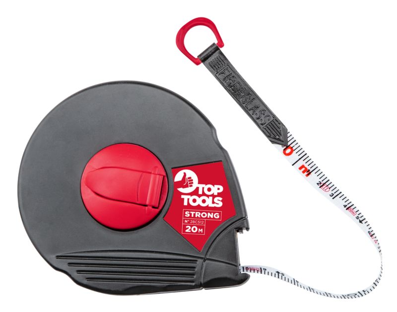 Top Tools Taśma miernicza z włókna szklanego - 20 m