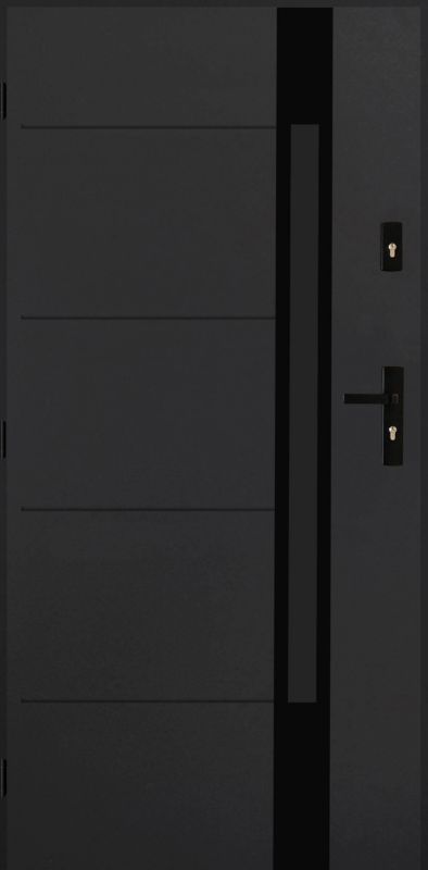 Drzwi zewnętrzne Tatry 90 lewe antracyt