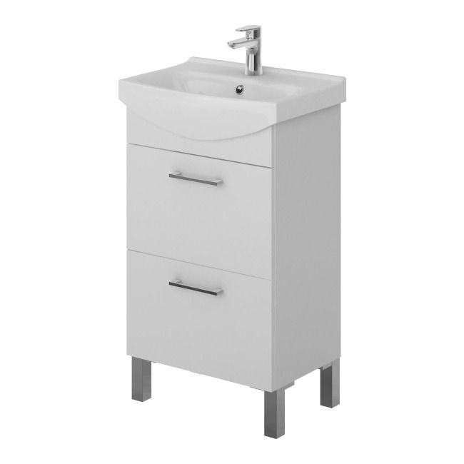 Szafka pod umywalkę Cersanit Olivia 50 cm biała