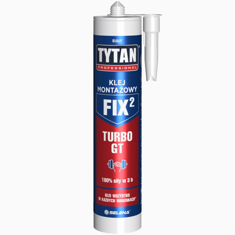 Klej montażowy Tytan Fix 2 Turbo GT 290 ml biały