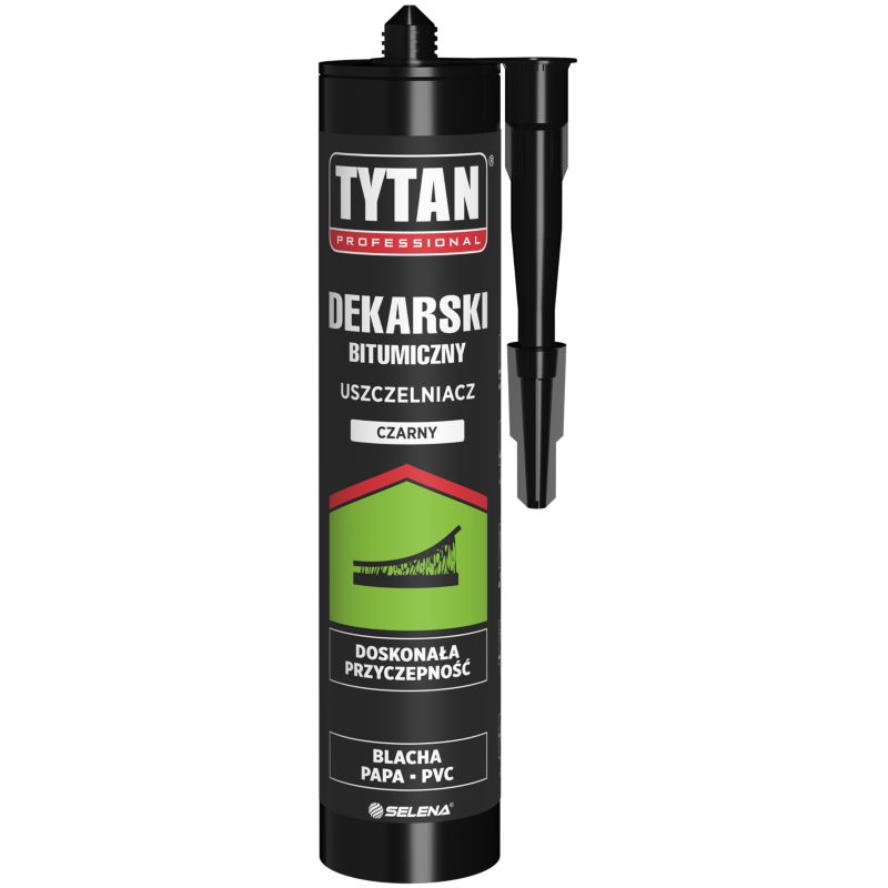 Uszczelniacz dekarski Tytan bitumiczny 280 ml czarny