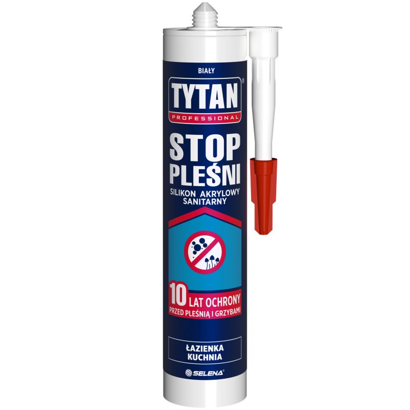 Silikon akrylowy Tytan Stop Pleśni 280 ml biały