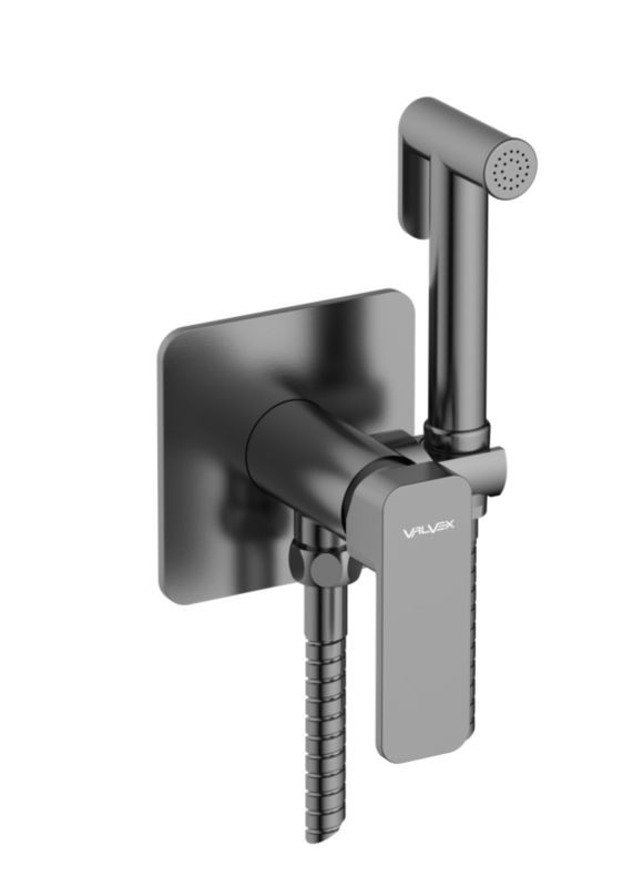 Bateria bidetowa podtynkowa Valvex Harris gun metal