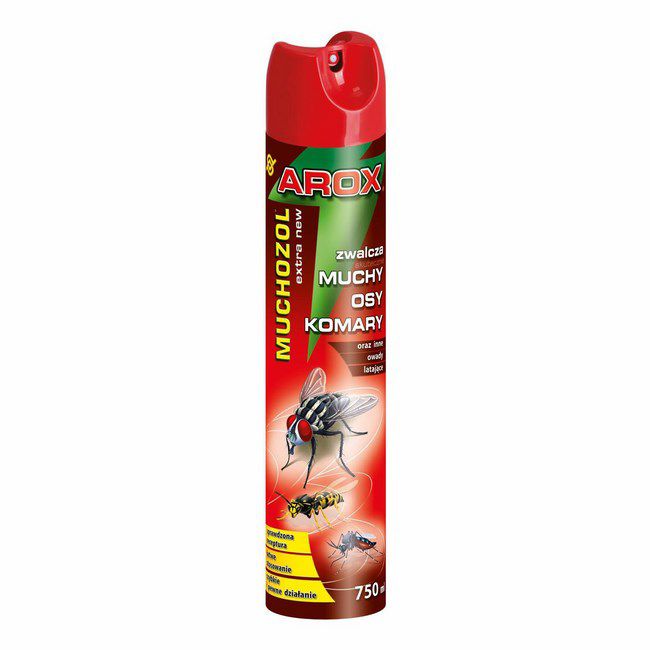 Preparat owadobójczy Agrecol Muchozol na muchy, osy, komary 750 ml