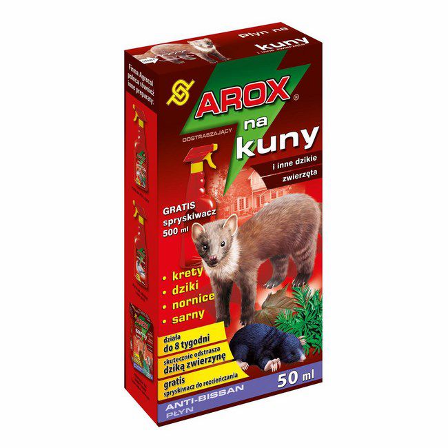 Preparat odstraszający kuny Agrecol Arox 50 ml
