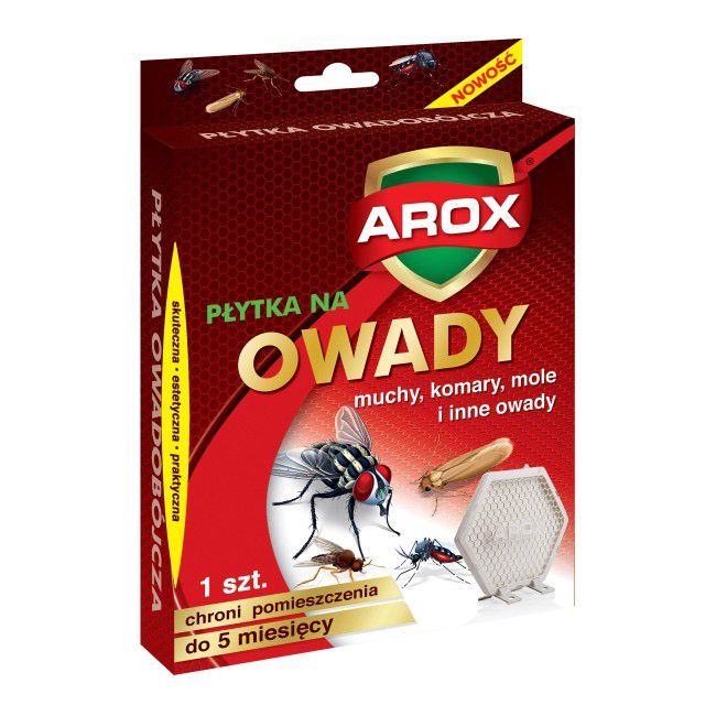 Płytka na muchy, komary, mole i inne owady