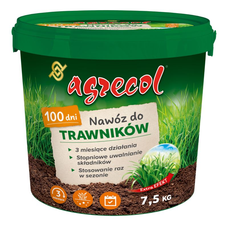 Nawóz do trawników 100 dni Agrecol 7,5 kg
