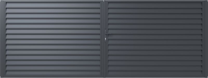 Brama dwuskrzydłowa Polargos Imperial 400 x 150 cm z zamkiem