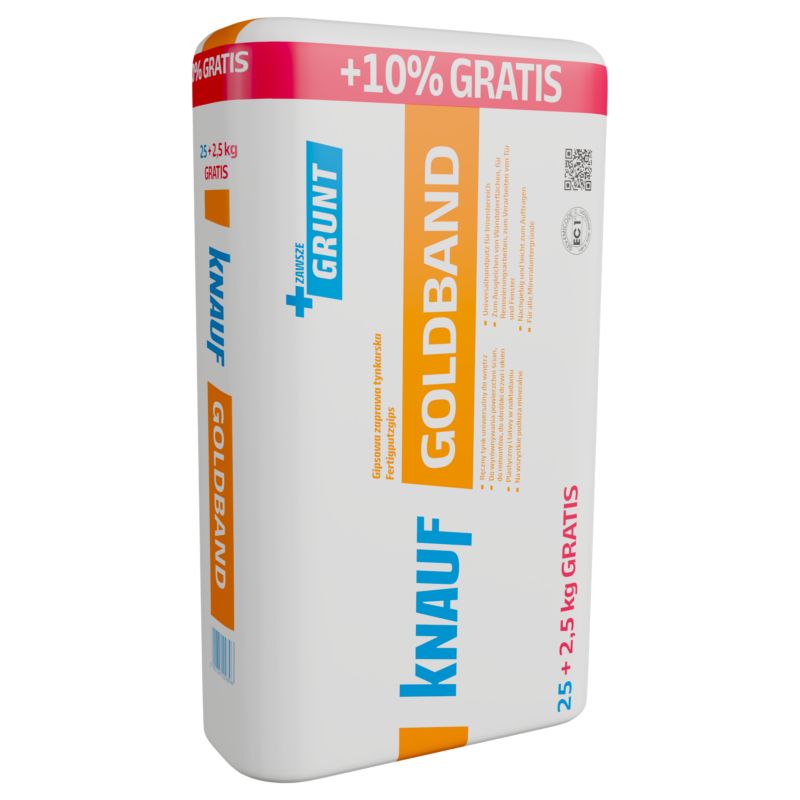 Tynk gipsowy ręczny Knauf Goldband 27,5 kg